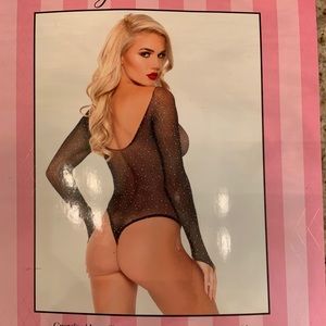 Sparkly Black Body Suit